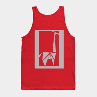 Grey Abstract Giraffe Tank Top